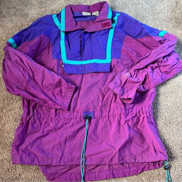 Vintage LL Bean Men's Large Windbreaker Jacket - Picture 1 of 7